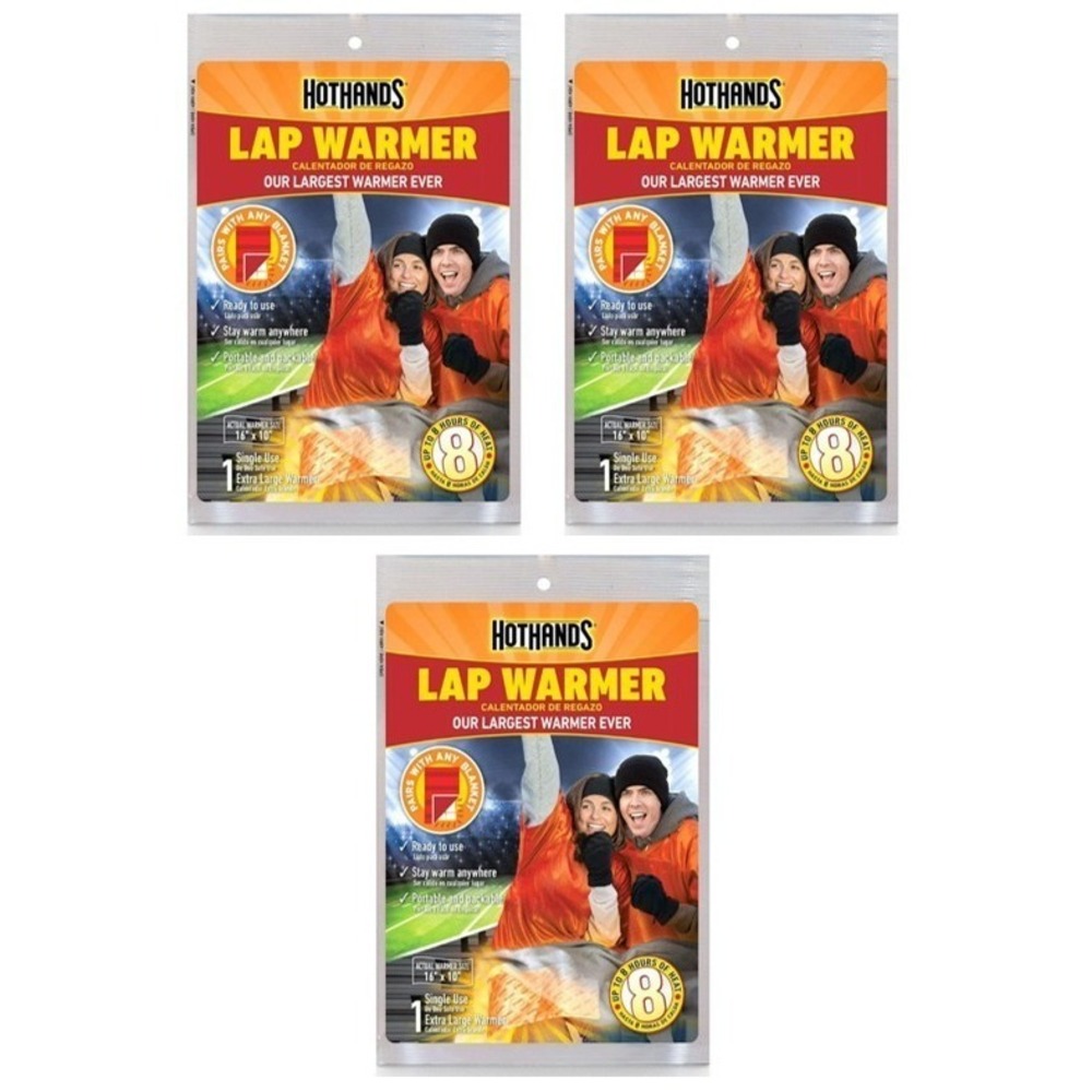 HotHands Lap Warmer, 16" X 10" 3 Count - Super Warmers Up to 18 Hours
